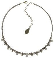 Konplott - Mini Treasure - Weiß , Antikmessing, Halskette