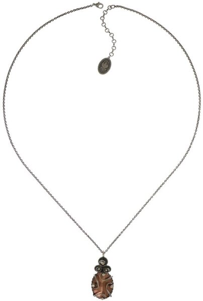 Konplott - Dragon Shield - Braun, Antiksilber , Antikkupfer, Halskette mit Anhänger