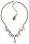 Konplott - Fiancee - Weiß , Antikmessing, Halskette