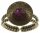 Konplott - Rivoli Concave - Rosa, Fuchsia , Antikmessing, Ring