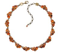 Konplott - Petit Glamour - Orange, Antikmessing, Halskette