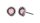 Konplott - Sparkle Twist - beige/rosa, Alt Rosa, Antiksilber, Ohrringe mit Stecker