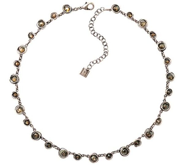 Konplott - Sparkle Twist -  Crystal Bronze Shade, Antiksilber, Halskette