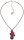 Konplott - Classic Twist - Pink, dunkel, Antiksilber, Halskette mit Anhänger
