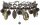 Konplott - Earth, Wind & Glamour - Schwarz, Antikmessing, Antiksilber, Armband