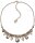 Konplott - Earth, Wind & Glamour - Weiß, Antikmessing, Antiksilber, Halskette