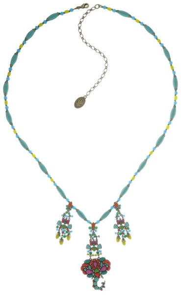 Konplott - Mandala - Multi, Antikmessing, Halskette mit Anhänger