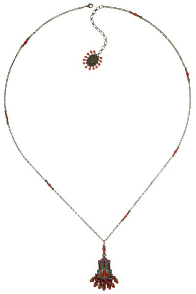 Konplott - Mandala - Multi, Antikmessing, Halskette mit Anhänger
