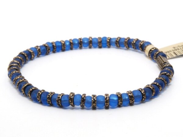 Konplott - Petit Glamour dAfrique Armbänder - Blau, Antikmessing, Armband