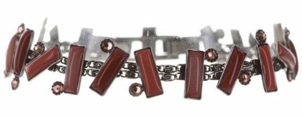 Konplott - Small Tones Beating - Rot, Antiksilber, Armband