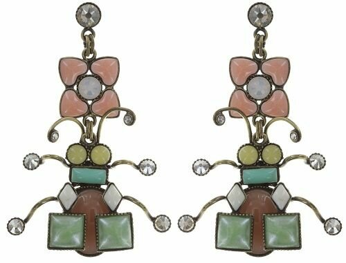 Konplott - Bug Me Now - Pastel, Multi, Multi, Antikmessing, Ohrringe mit Stecker