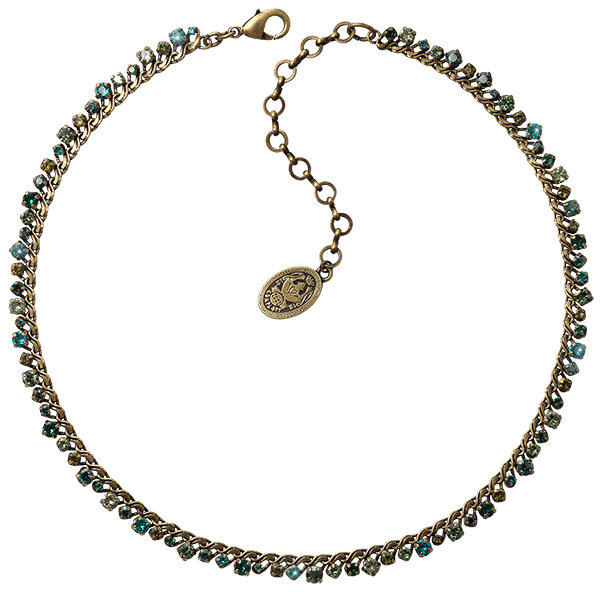 Konplott - Halsketten / Collier Konplott - Grün, Antikmessing, Halskette mit Anhänger
