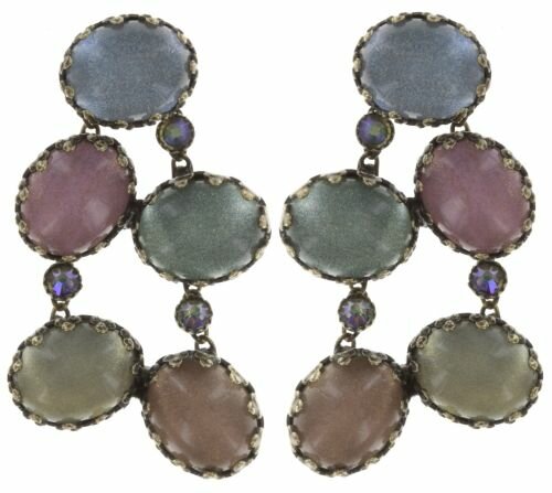Konplott - Melody Drops - Pastel, Multi, Antikmessing, Ohrringe mit Stecker