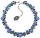 Konplott - Ballroom Classic Glam - Blau, Antiksilber, Halskette