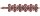 Konplott - Rivoli Concave - Weiß, light rose crystal vitrail, Antikkupfer, helles, Armband