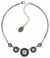 Konplott - Rivoli Concave - Weiß, Grau, crystal...