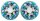 Konplott - Dream Catcher - Grün, Weiß, Blau , Antiksilber, Ohrringe mit Stecker