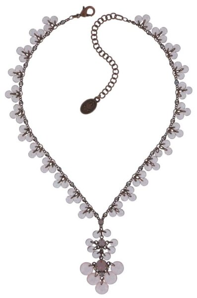 Konplott - Aquarell - Rosa, Antikkupfer, Halskette mit Anhänger