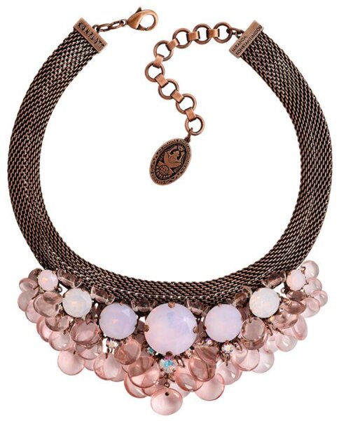 Konplott - Aquarell - Rosa, Antikkupfer, Halskette mit Anhänger