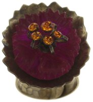 Konplott - Samurai Bloom - Rosa, Rot, Antikmessing, Ring