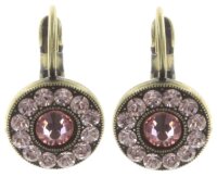 Konplott - Spellon You - pink, antique brass, earring...