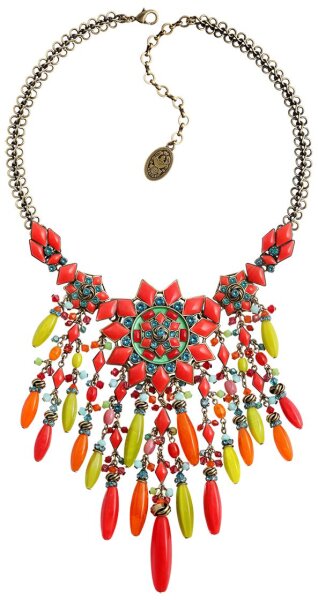 Konplott - Arabic Nights - Multifarben, helles Antikmessing, Halskette mit Anhänger