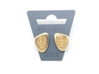 Pilgrim - Serie 363 - Braun, vergoldet, Ohrringe
