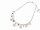 Pilgrim - Serie 443 - Weiß, versilbert, Halskette mit Anhänger