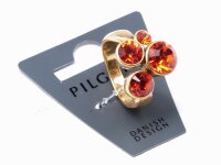 Pilgrim - Serie 373 - Rot, vergoldet, Ringe