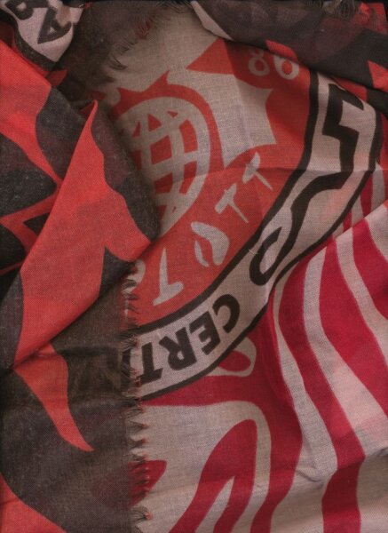 Schal von Konplott - 2014- Farbe B14  Rot Schwarz