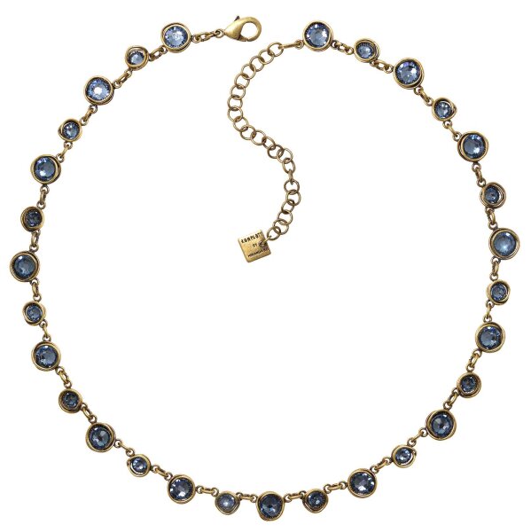 Konplott - Sparkle Twist - Blau, Antikmessing, Halskette