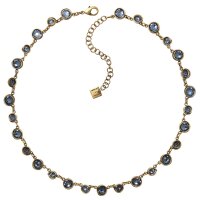 Konplott - Sparkle Twist - Blau, Antikmessing, Halskette