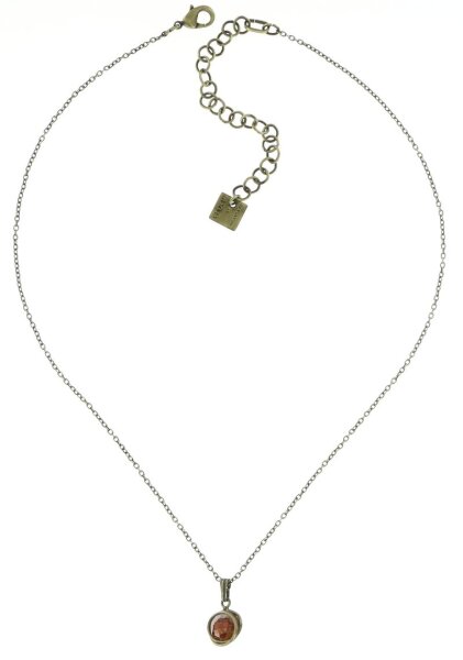 Konplott - Sparkle Twist - Braun, Antikmessing, Halskette mit Anhänger