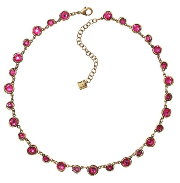 Konplott - Sparkle Twist - Pink, Antikmessing, Halskette