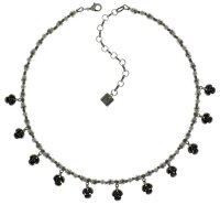 Konplott - Indian Roses - Grau, Antiksilber, Halskette
