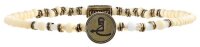 Konplott - Zodiac - white, antique brass, bracelet...
