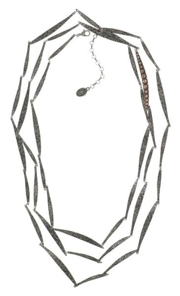 Konplott - Global Glam De Luxe - Beige, Antiksilber, Halskette lang