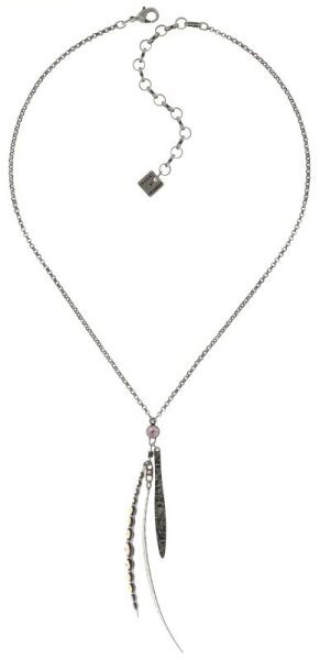 Konplott - Global Glam De Luxe - beige, antique silver, necklace pendant
