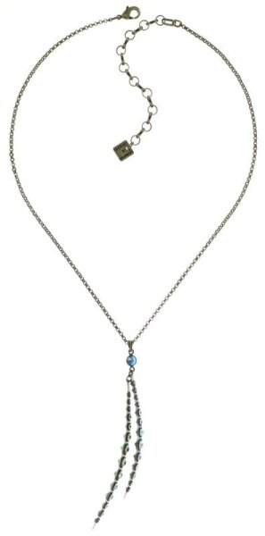 Konplott - Global Glam De Luxe - green, antique brass, necklace pendant