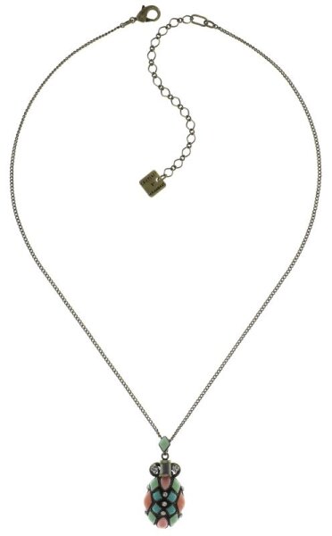 Konplott - Marrakesch - green, antique brass, necklace pendant