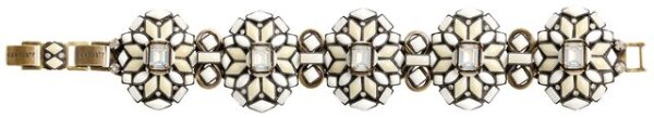 Konplott - Marrakesch - white, antique brass, bracelet