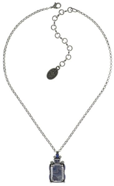 Konplott - Color on the Rocks - blue, antique silver, necklace pendant