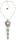Konplott - Water Blossom - white, antique silver, necklace pendant