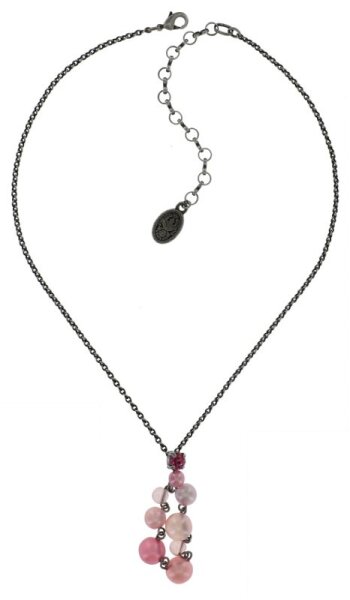 Konplott - Caviar de Luxe - Rosa, Antiksilber, Halskette mit Anhänger