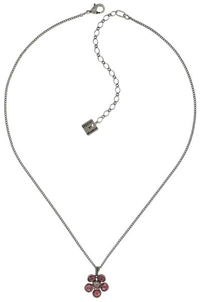 Konplott - Lost Garden - beige, pink, antique silver, necklace pendant