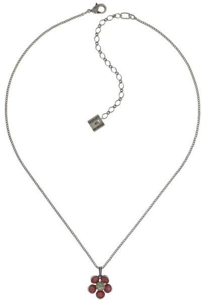 Konplott - Lost Garden - beige, pink, antique silver, necklace pendant