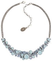 Konplott - Planet River - blue, antique silver, necklace