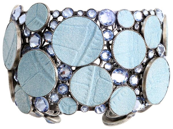 Konplott - Planet River - blue, antique silver, bracelet bangle