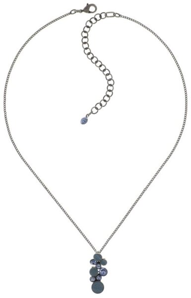 Konplott - Planet River - blue, antique silver, necklace pendant