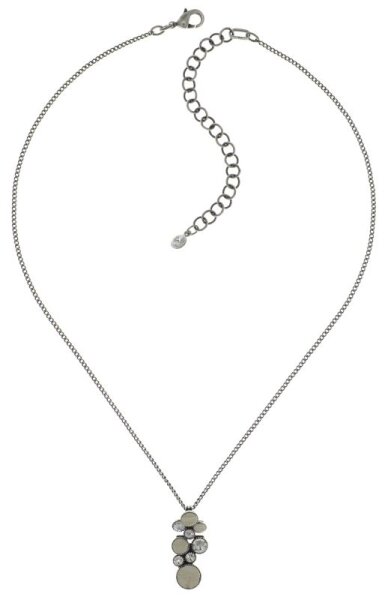 Konplott - Planet River - white, antique silver, necklace pendant